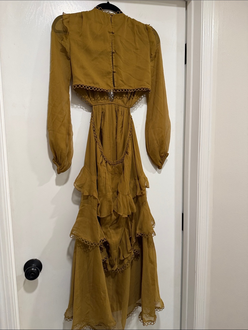 ASOS Ruffle Dress Size US 2 - Picture 4 of 6